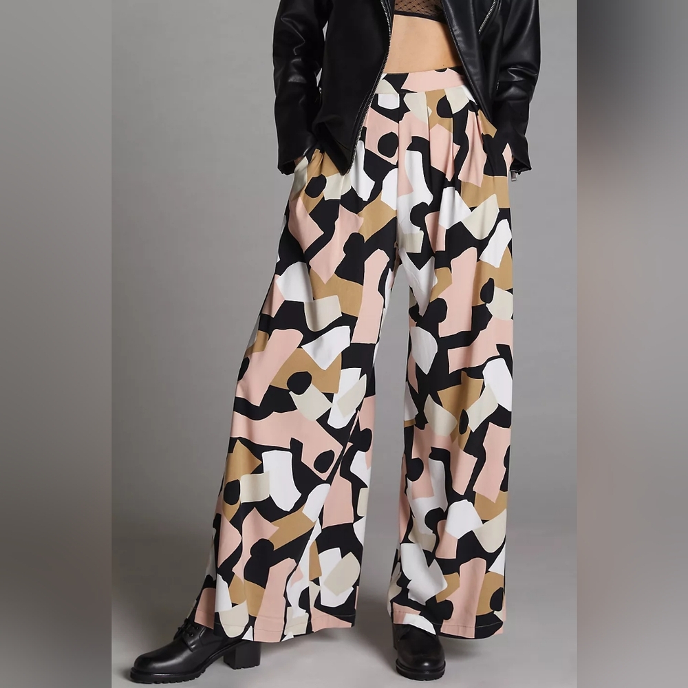 Corey Lynn Calter Abstract Wide-Leg Pants
